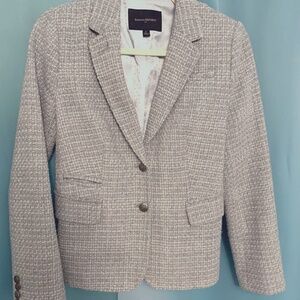 Banana Republic GREY TWEED blazer SIZE 2